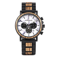 Load image into Gallery viewer, relogio masculino BOBO BIRD Watch Men Luxury Stylish Wood Watches Timepieces Chronograph Military Quartz Men's Gift - My Active Store 