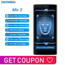 Load image into Gallery viewer, DOOGEE Mix 2 6GB RAM 128GB ROM Android 7.1 4060mAh 5.99'' FHD+ Helio P25 Octa Core Smartphone Quad Camera 16.0+13.0MP 8.0+8.0MP - My Active Store 