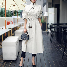 Load image into Gallery viewer, new arrival high quality women fashion comfortable loose a-line trench coat  professional temperament outdoor warm long trench - My Active Store 