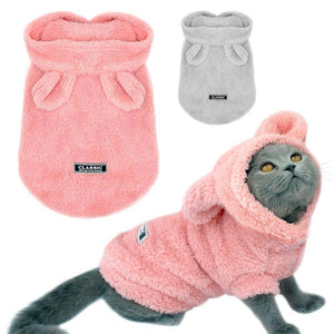 Warm Cat Clothes Winter Pet Puppy Kitten Coat Jacket For Small Medium Dogs Cats Chihuahua Yorkshire Clothing Costume Pink S-2XL - My Active Store 