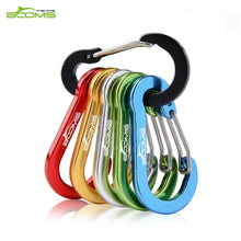 Load image into Gallery viewer, Booms Fishing CC1 6Pcs Aluminum Alloy Carabiner Keychain Outdoor Camping Climbing Snap Clip Lock Buckle Hook Fishing Tool 6Color - My Active Store 