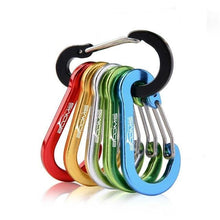Load image into Gallery viewer, Booms Fishing CC1 6Pcs Aluminum Alloy Carabiner Keychain Outdoor Camping Climbing Snap Clip Lock Buckle Hook Fishing Tool 6Color - My Active Store 