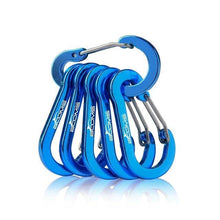 Load image into Gallery viewer, Booms Fishing CC1 6Pcs Aluminum Alloy Carabiner Keychain Outdoor Camping Climbing Snap Clip Lock Buckle Hook Fishing Tool 6Color - My Active Store 