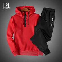 Load image into Gallery viewer, Men Clothing Set Sportswear 2018 Autumn New Hoodies Sweatshirts Sporting Sets Men's Tracksuits Two Piece Hoodies+Pants 2pcs Sets - My Active Store 