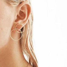Load image into Gallery viewer, New Fashion Gold Star Moon Shape Earrings Simple Ear Ring Ethnic Jewelry Gift Crystal Round Geometric Earrings for Women Bijoux - My Active Store 