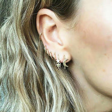 Load image into Gallery viewer, New Fashion Gold Star Moon Shape Earrings Simple Ear Ring Ethnic Jewelry Gift Crystal Round Geometric Earrings for Women Bijoux - My Active Store 