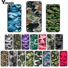 Load image into Gallery viewer, Yinuoda Camouflage Pattern Camo military Army Black Soft Shell Phone Cover for Apple iPhone 8 7 6 6S Plus X XS MAX 5 5S SE XR - My Active Store 