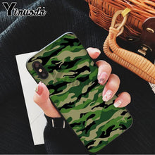 Load image into Gallery viewer, Yinuoda Camouflage Pattern Camo military Army Black Soft Shell Phone Cover for Apple iPhone 8 7 6 6S Plus X XS MAX 5 5S SE XR - My Active Store 