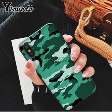 Load image into Gallery viewer, Yinuoda Camouflage Pattern Camo military Army Black Soft Shell Phone Cover for Apple iPhone 8 7 6 6S Plus X XS MAX 5 5S SE XR - My Active Store 