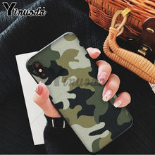 Load image into Gallery viewer, Yinuoda Camouflage Pattern Camo military Army Black Soft Shell Phone Cover for Apple iPhone 8 7 6 6S Plus X XS MAX 5 5S SE XR - My Active Store 