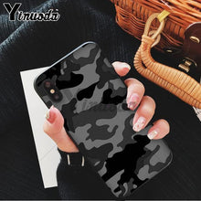 Load image into Gallery viewer, Yinuoda Camouflage Pattern Camo military Army Black Soft Shell Phone Cover for Apple iPhone 8 7 6 6S Plus X XS MAX 5 5S SE XR - My Active Store 