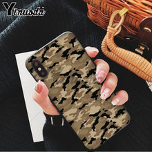 Load image into Gallery viewer, Yinuoda Camouflage Pattern Camo military Army Black Soft Shell Phone Cover for Apple iPhone 8 7 6 6S Plus X XS MAX 5 5S SE XR - My Active Store 