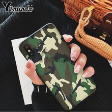 Load image into Gallery viewer, Yinuoda Camouflage Pattern Camo military Army Black Soft Shell Phone Cover for Apple iPhone 8 7 6 6S Plus X XS MAX 5 5S SE XR - My Active Store 
