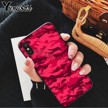 Load image into Gallery viewer, Yinuoda Camouflage Pattern Camo military Army Black Soft Shell Phone Cover for Apple iPhone 8 7 6 6S Plus X XS MAX 5 5S SE XR - My Active Store 