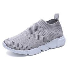 Load image into Gallery viewer, Women Shoes 2019 New Flyknit Sneakers Women Breathable Slip On Flat Shoes Soft Bottom White Sneakers Casual Women Flats Krasovki - My Active Store 