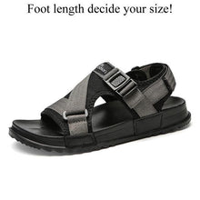 Load image into Gallery viewer, Men Sandals Gladiators Casual Roman Shoes Outside Breathable Mens Sandals Summer Comfortable Light Sandalias Hombre Plus Size 46 - My Active Store 