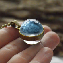 Load image into Gallery viewer, New Personality Fashion Double Side Glass Ball Necklace Earth Planet Pattern Jewelry Galaxy Astronomy Pendant Necklace - My Active Store 