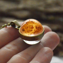 Load image into Gallery viewer, New Personality Fashion Double Side Glass Ball Necklace Earth Planet Pattern Jewelry Galaxy Astronomy Pendant Necklace - My Active Store 
