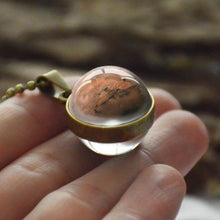 Load image into Gallery viewer, New Personality Fashion Double Side Glass Ball Necklace Earth Planet Pattern Jewelry Galaxy Astronomy Pendant Necklace - My Active Store 