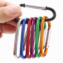 Load image into Gallery viewer, 1Pcs Aluminum Snap Carabiner D-Ring Key Chain Clip Keychain Hiking Camp Mountaineering Hook Climbing Accessories - My Active Store 