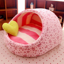 Load image into Gallery viewer, Pet cat dog bed house nest dog house cat bed kennel pet warm princess bed dog beds for small medium dogs cat house washable - My Active Store 