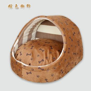 Pet cat dog bed house nest dog house cat bed kennel pet warm princess bed dog beds for small medium dogs cat house washable - My Active Store 
