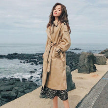 Load image into Gallery viewer, 2019 Fashion Brand New Women Trench Coat Long Double-Breasted Belt Khaki Office Lady Clothing Autumn Spring Outerwear Quality - My Active Store 