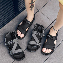 Load image into Gallery viewer, Men Sandals Gladiators Casual Roman Shoes Outside Breathable Mens Sandals Summer Comfortable Light Sandalias Hombre Plus Size 46 - My Active Store 