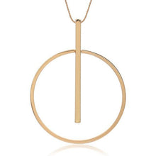 Load image into Gallery viewer, Simple Big Round Pendant Necklace Women Minimalist Gold Circle Long Necklace Elegant Collier femme 2019 Fashion Jewelry Her Gift - My Active Store 